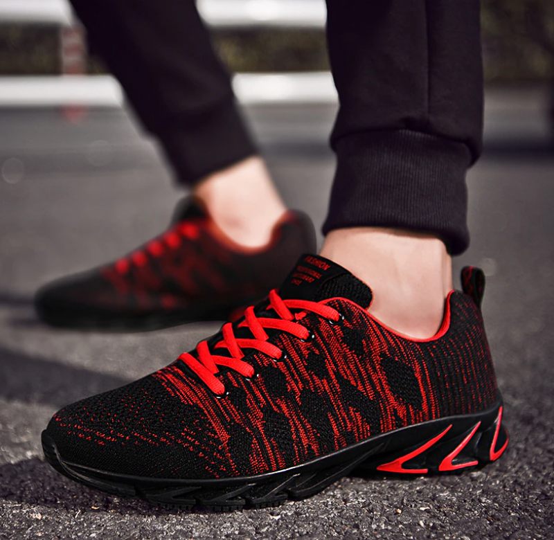 Francesc Casual Sneakers För Män - Röd