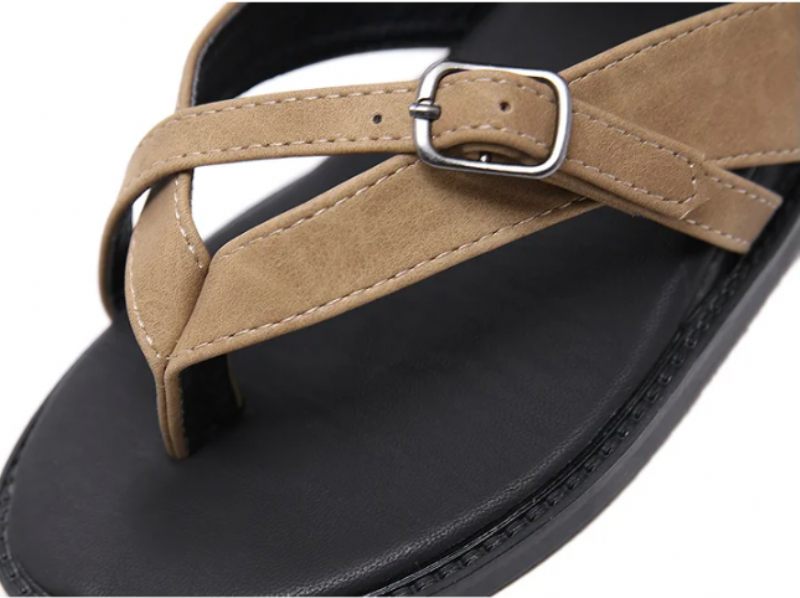 Francys Platta Sandaler Med Dragkedja För Kvinnor - Brun