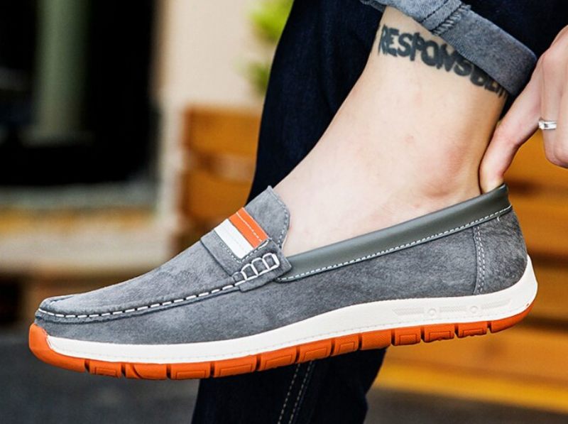 Frank Loafer Skor För Män - Grå