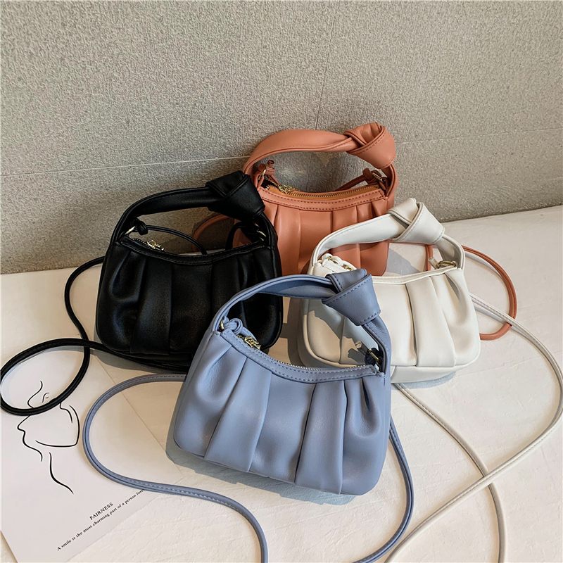 Frida Crossbody-handväska I Läder För Kvinnor - Blå
