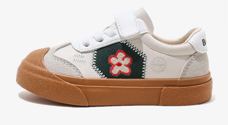 Frida Klassiska Sneakers För Flickor - Beige