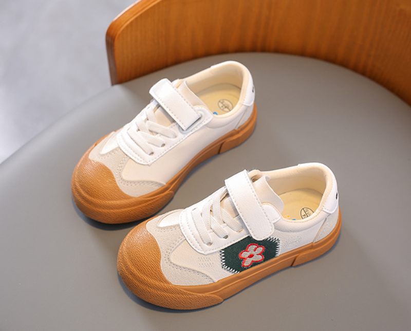 Frida Klassiska Sneakers För Flickor - Beige
