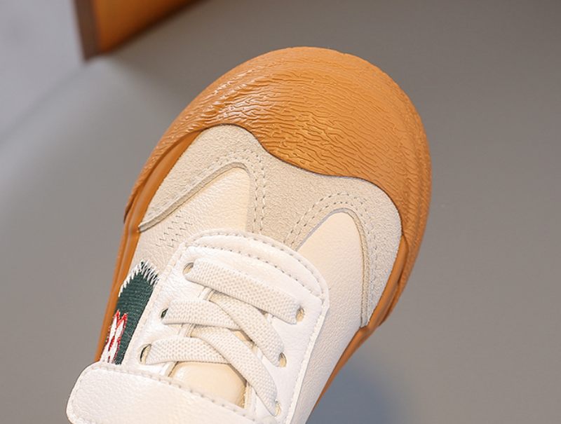 Frida Klassiska Sneakers För Flickor - Beige