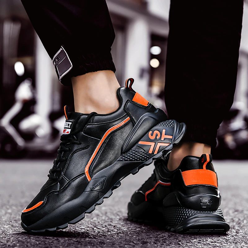 Gabriel Casual Sneakers För Män - Svart