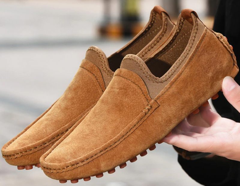 Galan Loafers Skor För Män - Orange