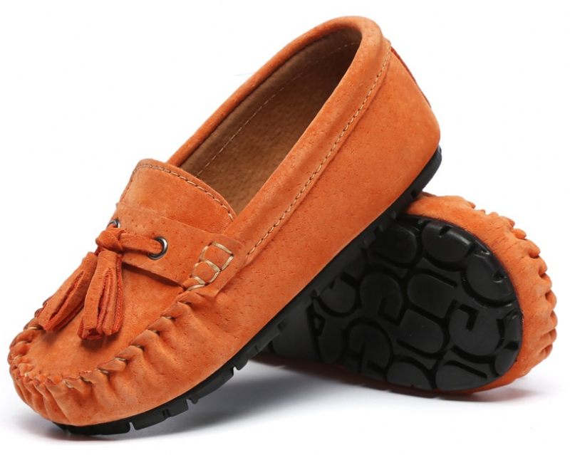 Galan Pojkar Loafers Finskor - Orange