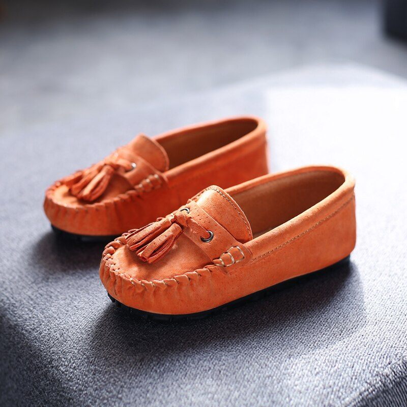 Galan Pojkar Loafers Finskor - Orange
