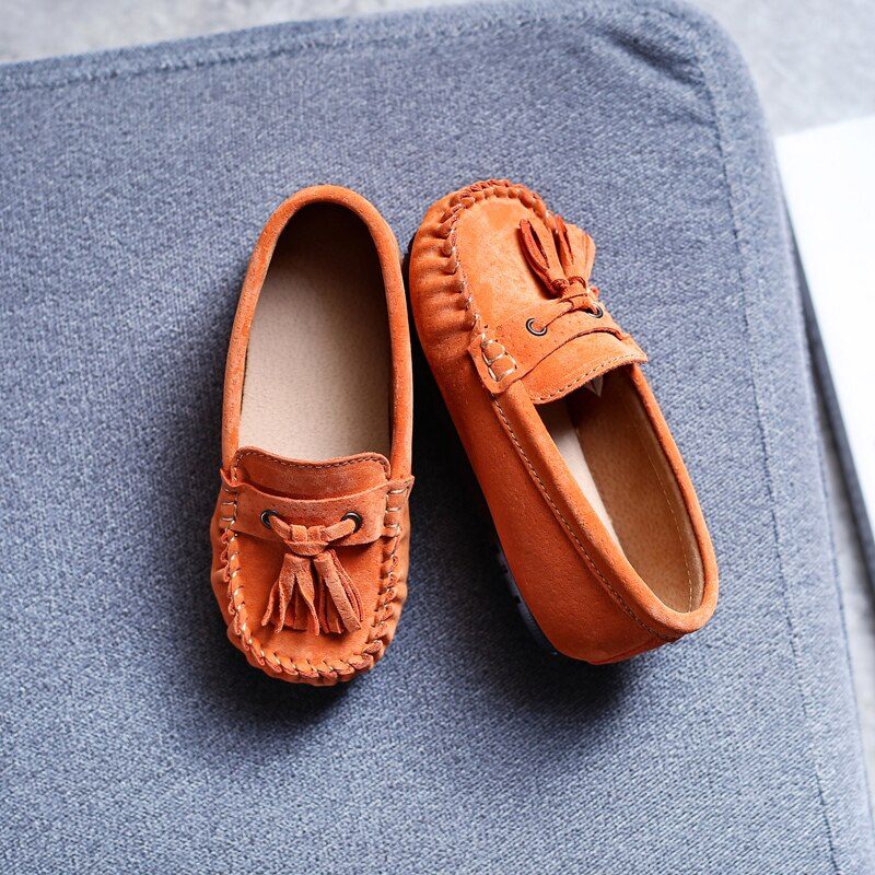 Galan Pojkar Loafers Finskor - Orange