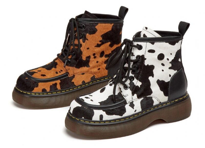 Galanty Dammode Ankelboots Med Snörning - White No Fur