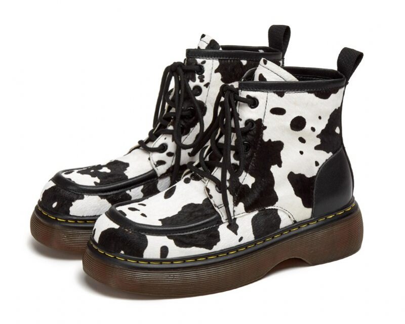 Galanty Dammode Ankelboots Med Snörning - White No Fur