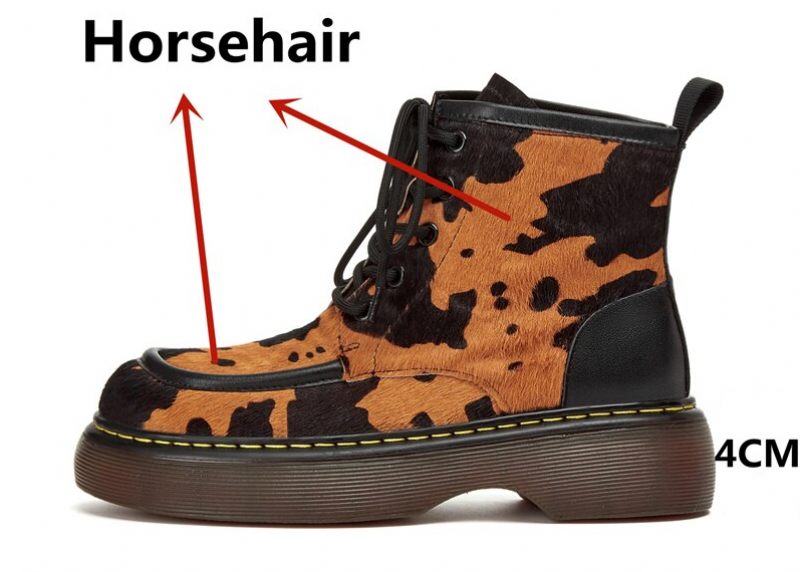 Galanty Dammode Ankelboots Med Snörning - White No Fur