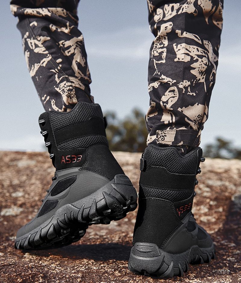 Galanty Militärstövlar För Män - Sand