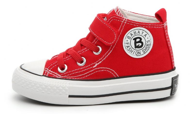 Garfi Unisex High Top Sneaker För Barn - Röd