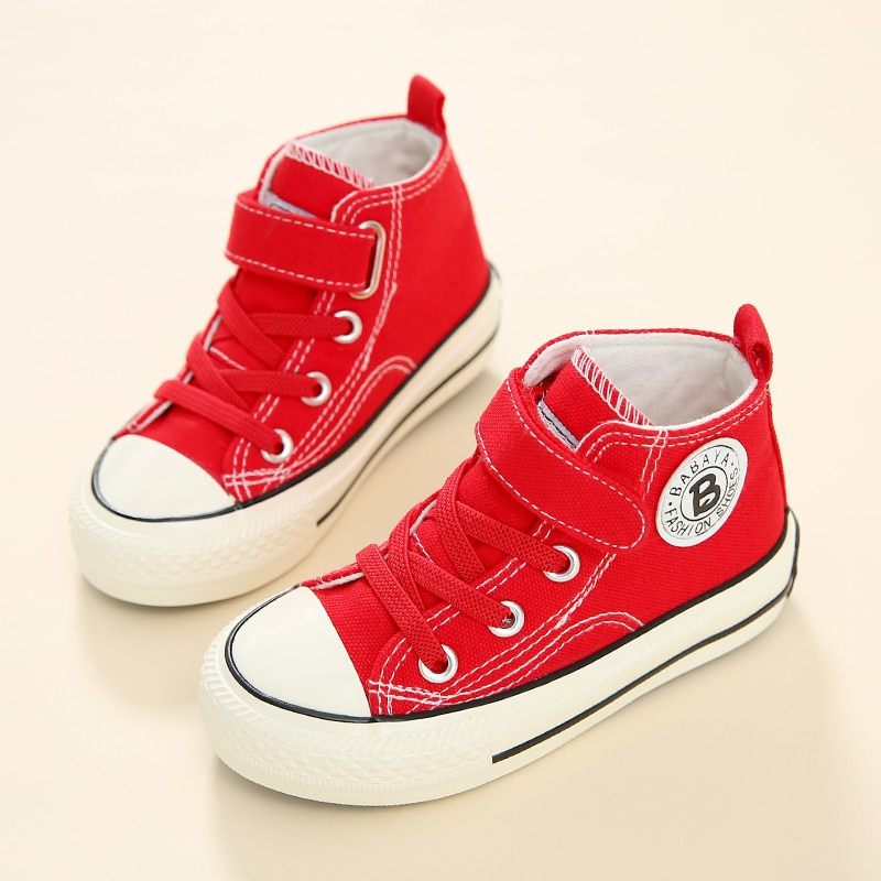 Garfi Unisex High Top Sneaker För Barn - Röd