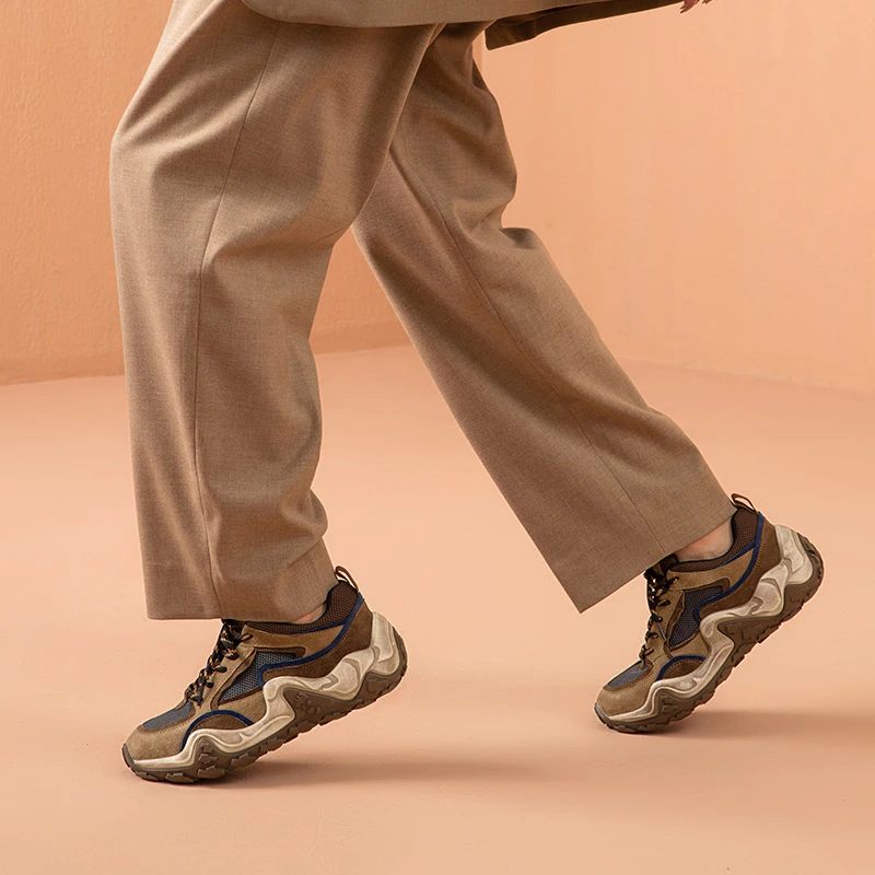 Garnier Sneaker I Läder För Kvinnor - Kamel