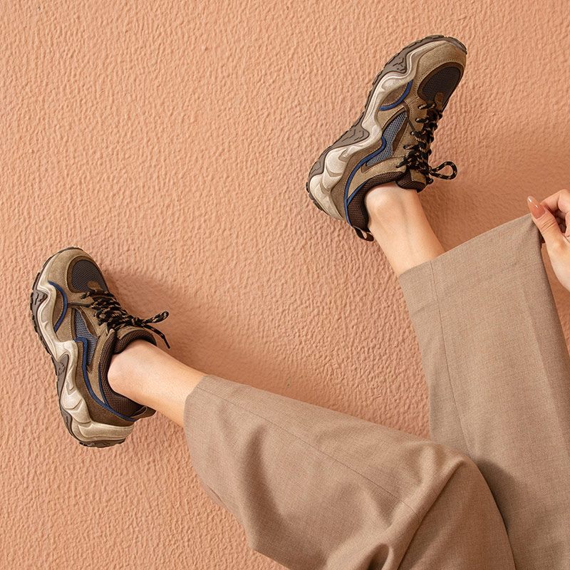 Garnier Sneaker I Läder För Kvinnor - Kamel