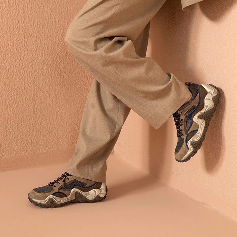 Garnier Sneaker I Läder För Kvinnor - Kamel