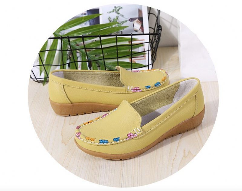 Genova Dam Loafer Skor - Röd