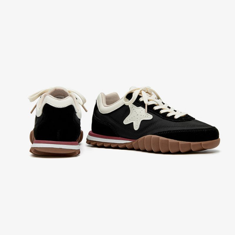 Gerda Sneaker Med Snörning För Kvinnor - Svart