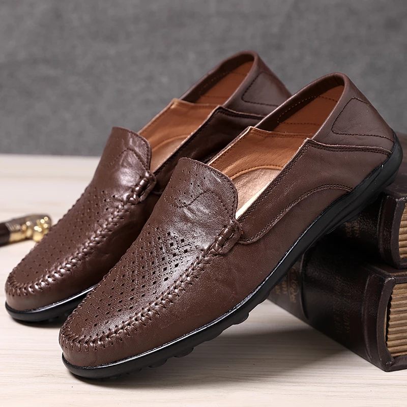 Gerrard Loafer Fritidsskor För Män - Kaffe