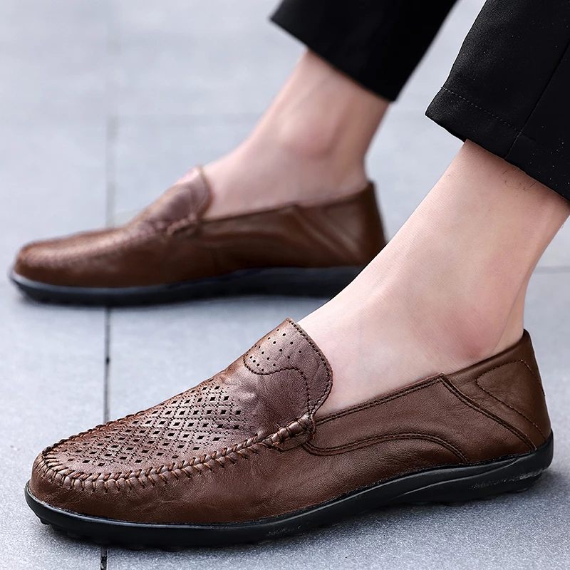 Gerrard Loafer Fritidsskor För Män - Kaffe