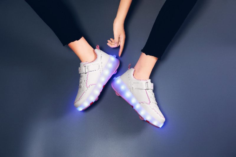Gezzy Unisex Rullsneaker För Barn - Rosa