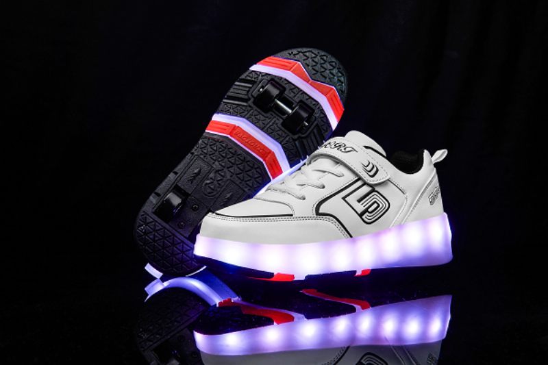 Gezzy Unisex Rullsneaker För Barn - Rosa