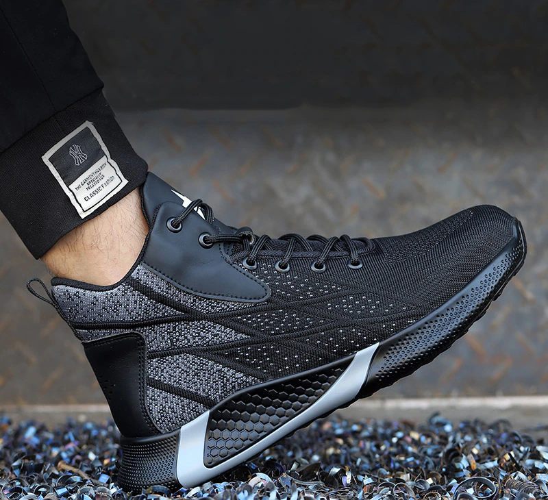 Ghost Herrsneakers Säkerhetsstål Tå Skor - Blå