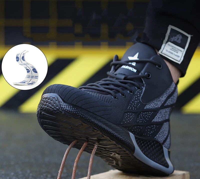 Ghost Herrsneakers Säkerhetsstål Tå Skor - Blå