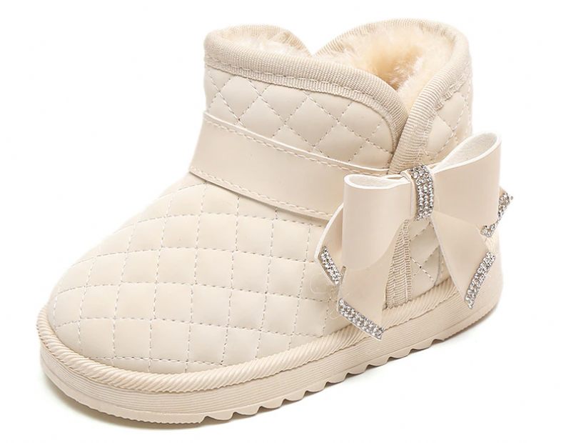 Giani Flickors Snöstövlar - Beige päls