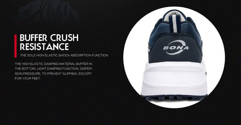 Gianni Walking Sneakers För Män - Marinblå