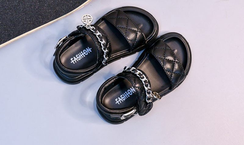 Gina Flickklänning Sandal - Svart