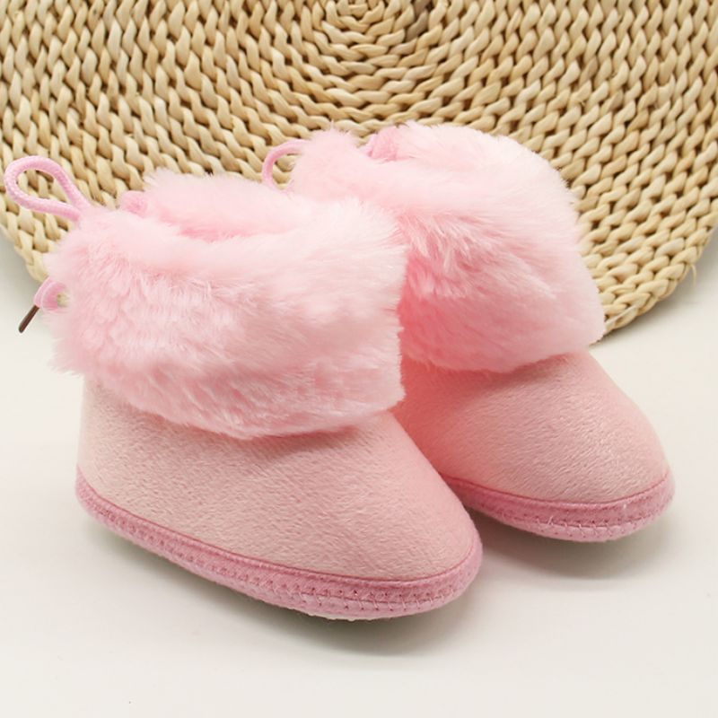 Ginny Baby Flickors Snöstövlar - Rosa päls