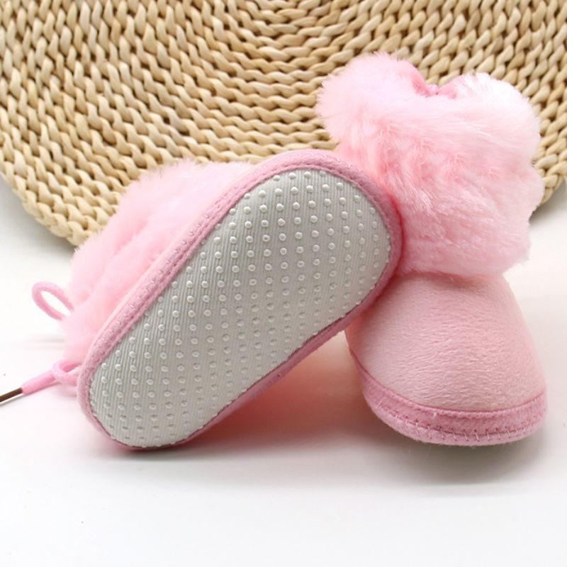 Ginny Baby Flickors Snöstövlar - Rosa päls