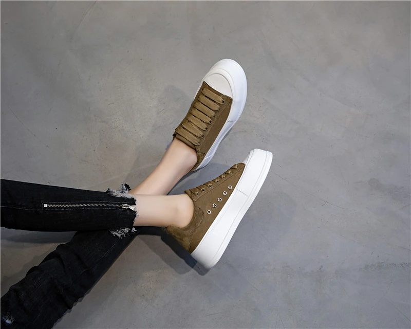 Giordano Sneaker Med Snörning För Kvinnor - Khaki