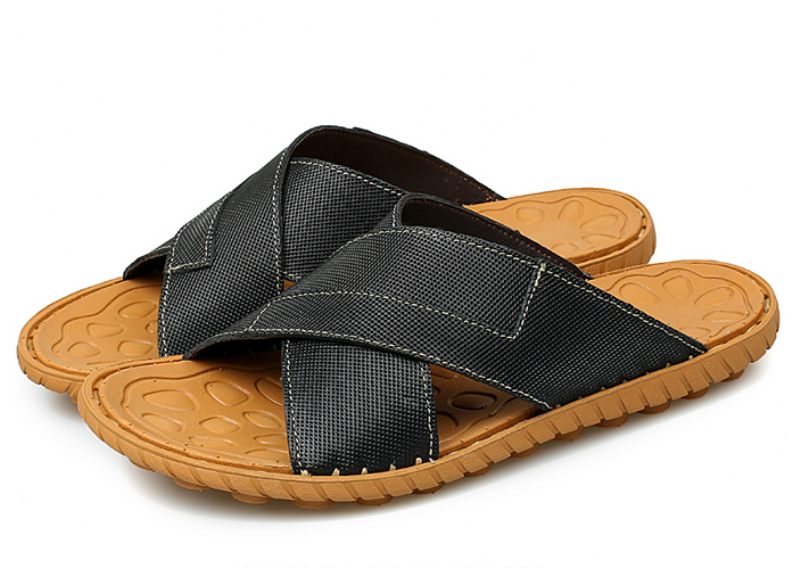 Giov Utomhus Flip Flop För Män - Brun