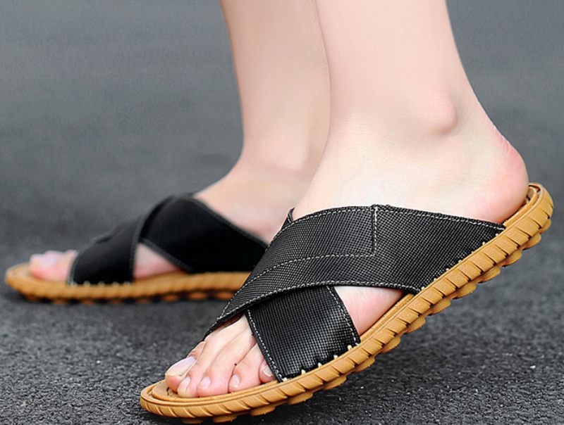 Giov Utomhus Flip Flop För Män - Brun