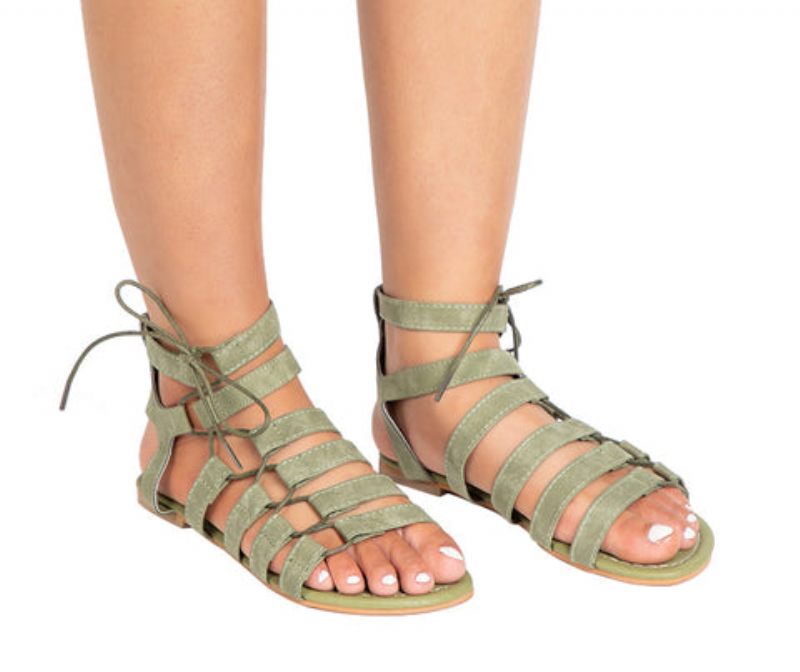 Gladiator Sandal För Kvinnor - Grå