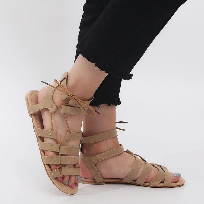 Gladiator Sandal För Kvinnor - Grå