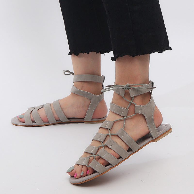 Gladiator Sandal För Kvinnor - Grå