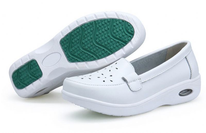 Gladys Air Cushion Platform Loaferskor För Kvinnor - Vit