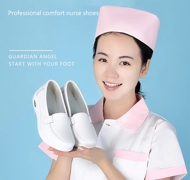 Gladys Air Cushion Platform Loaferskor För Kvinnor - Vit