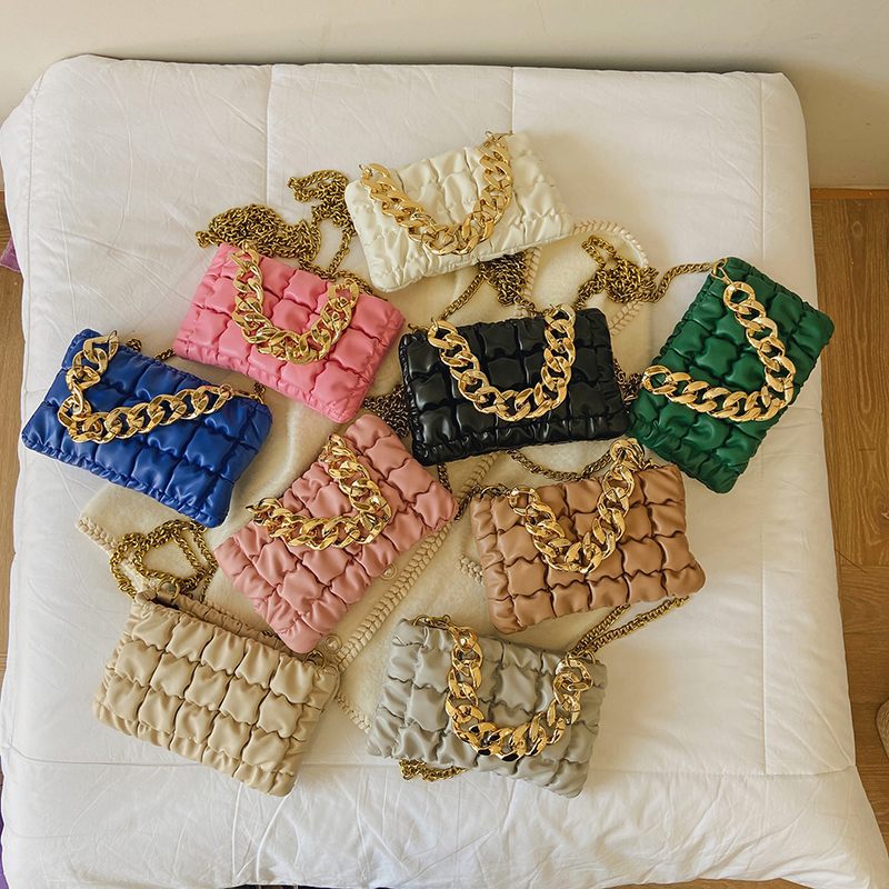 Glamour Small Crossbody-handväska I Läder För Kvinnor - Svart