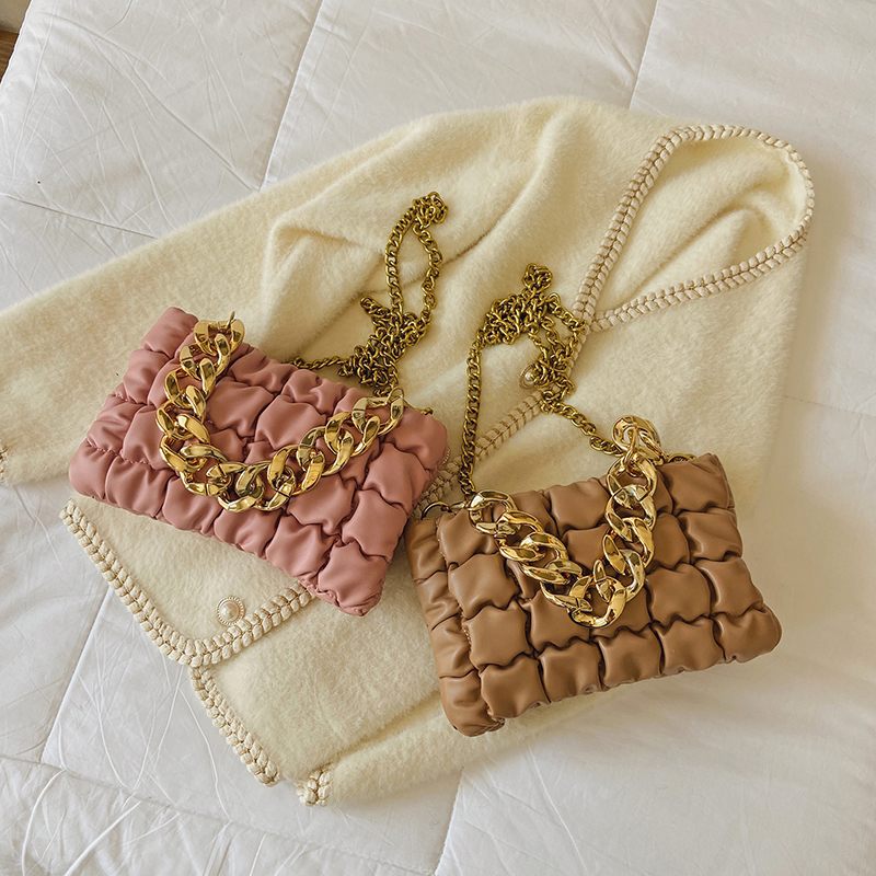 Glamour Small Crossbody-handväska I Läder För Kvinnor - Svart