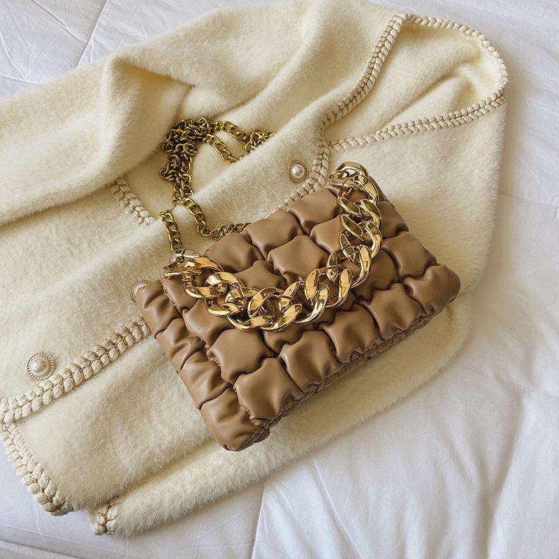 Glamour Small Crossbody-handväska I Läder För Kvinnor - Svart