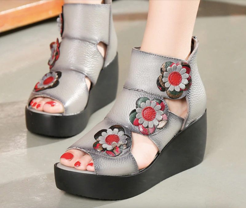 Glaudia Sandal För Damer - Grå