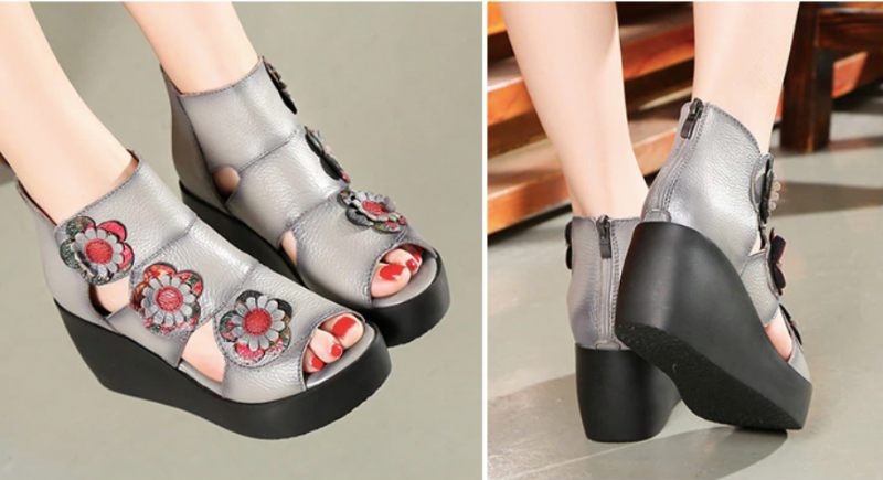 Glaudia Sandal För Damer - Grå