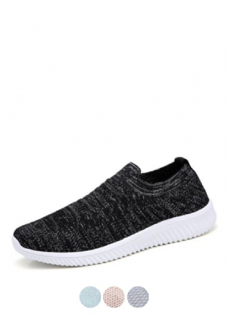 Gloria Svarta Slip-on-skor För Kvinnor