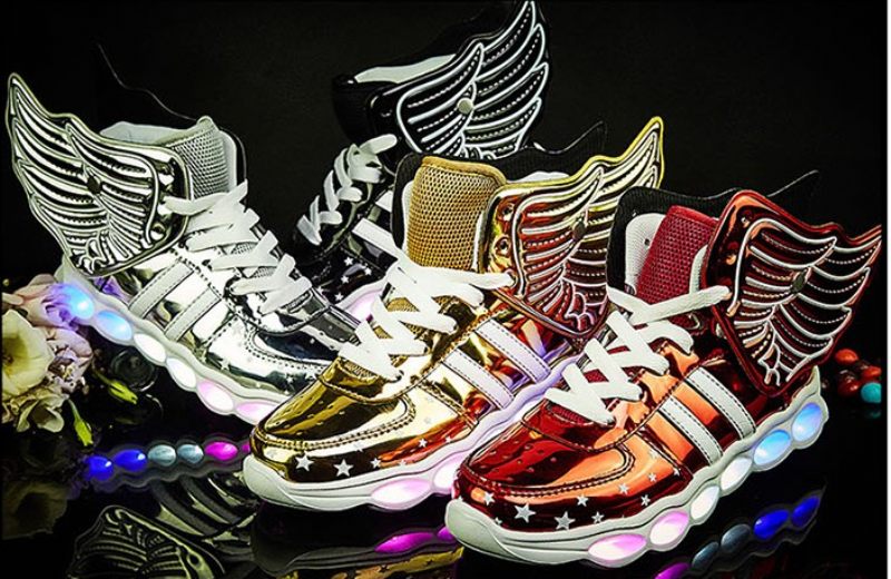 Gosling Unisex Lighted Sneakers För Barn - Rött