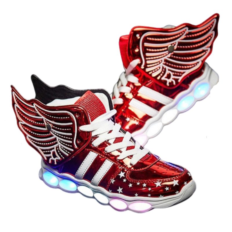 Gosling Unisex Lighted Sneakers För Barn - Rött